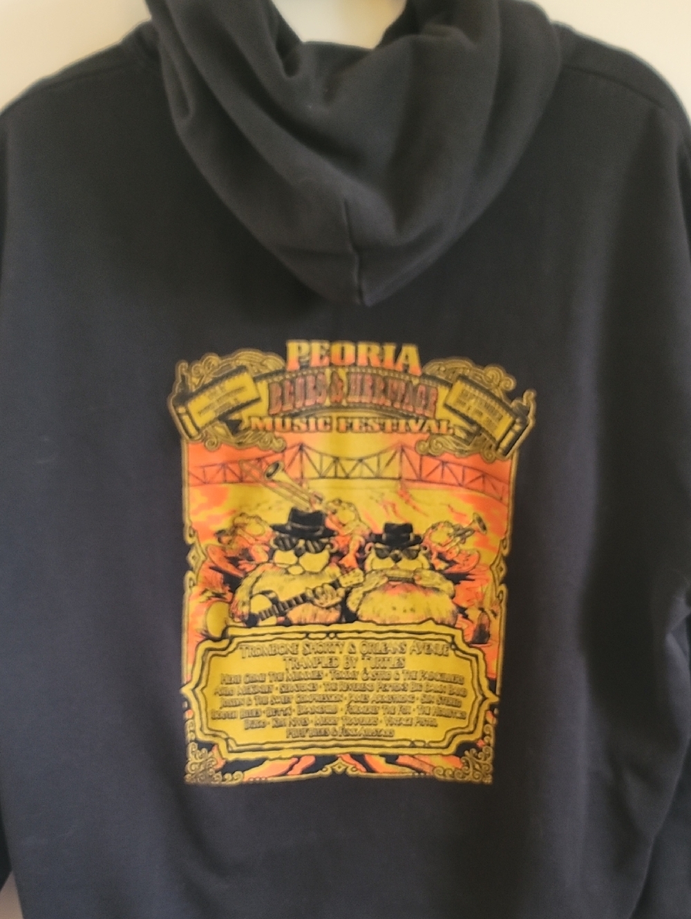 Peoria Graphic Hoodie - Blues Music Festival Design